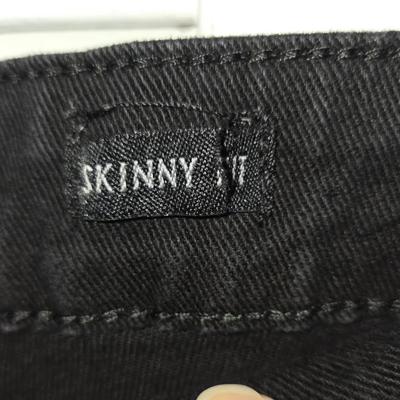 Waimea Men's 36x32 Black Distressed Moto Jeans with Reflective Stripes - Picture 7 of 13